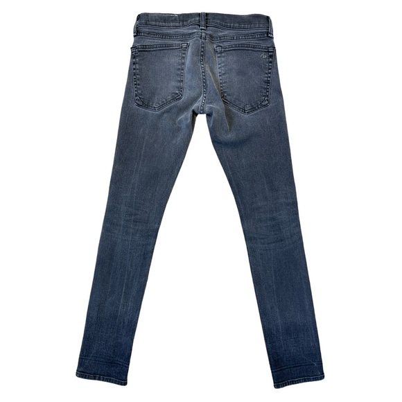 Rag & Bone Tomboy Cropped Skinny Boyfriend Jeans Faded Black Wash - Size 24 - Picture 2 of 12